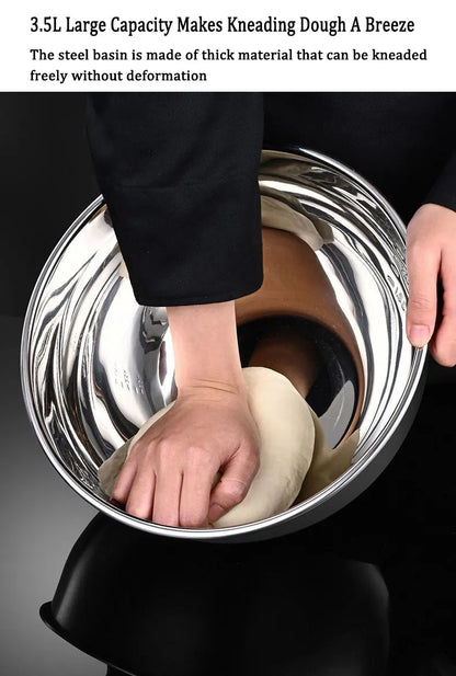 Saladespinner van roestvrij staal met pers en afwatering