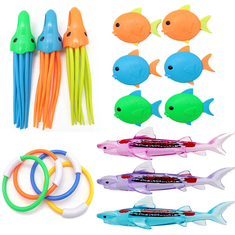 Diving Toys Set Kids | Underwater Treasure Hunt and Breath Training