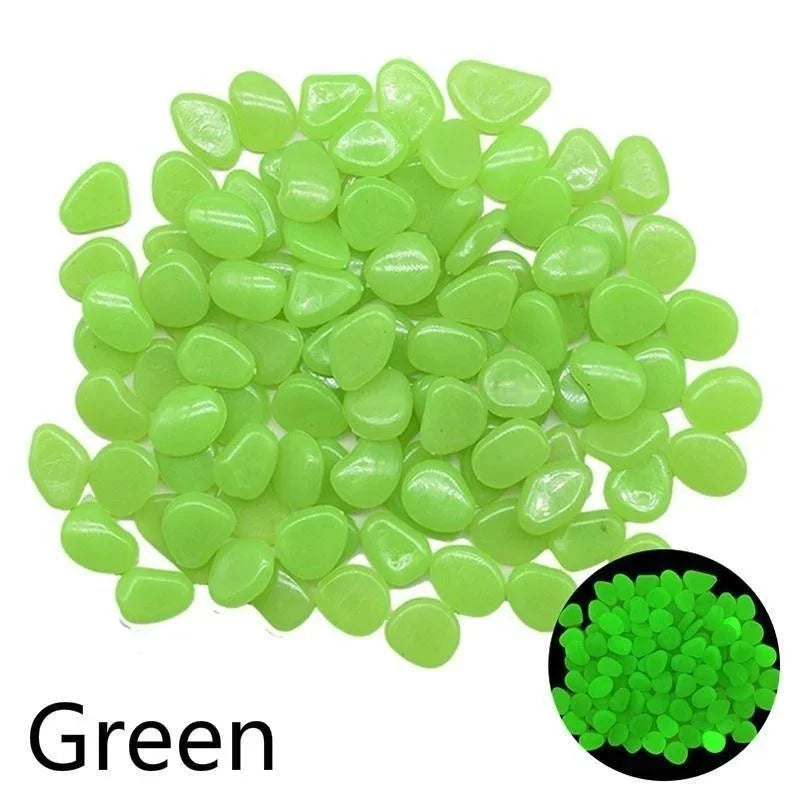 Decoratiestenen glow in the dark tuin aquarium