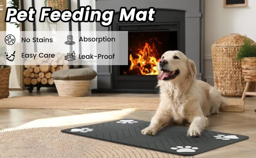 Absorberende Placemat voor Honden en Katten – Waterdicht en Sneldrogend