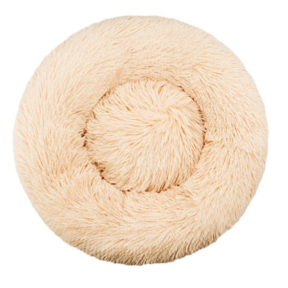 Huisdierbed rond pluche machinewasbaar Ø40-90 cm