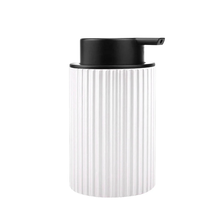 Schuimzeepdispenser kunststof wit zwart