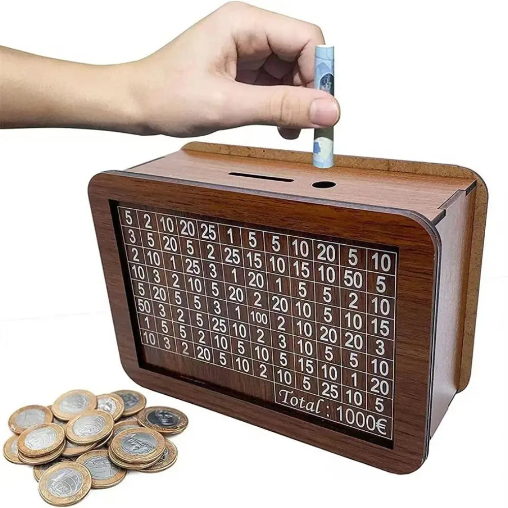 Houten spaarpot kinderen