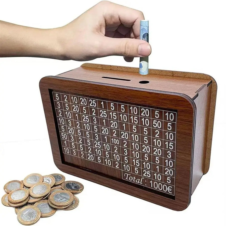Houten spaarpot kinderen