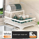 Adjustable Dish Drying Rack Over Sink with Swivel Spout