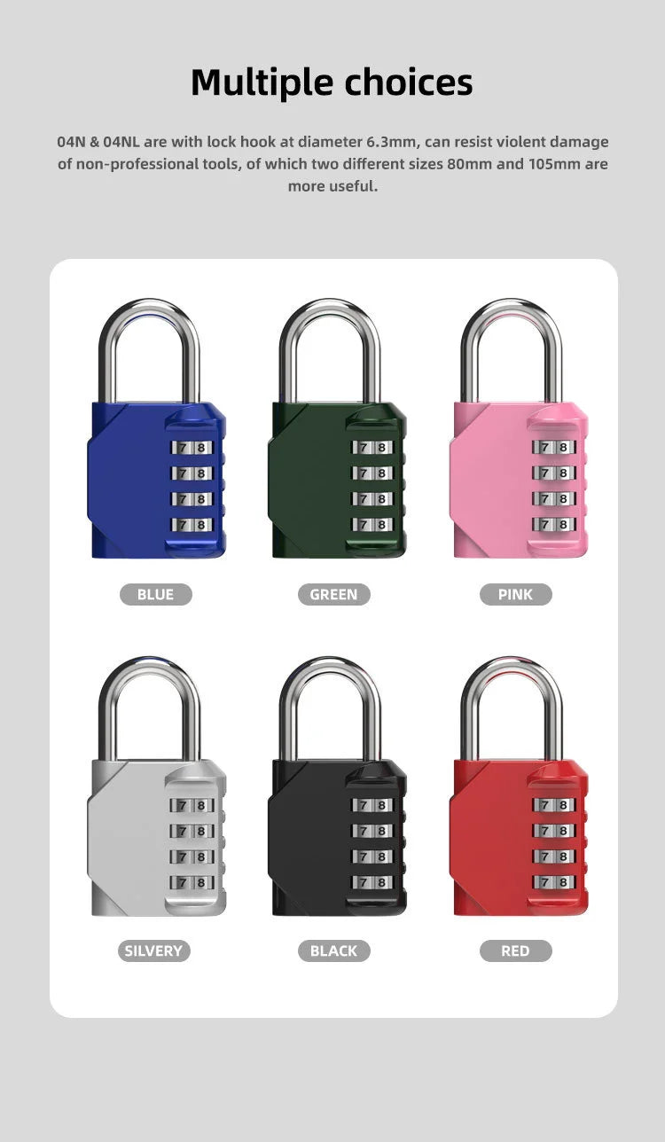 Hangslot met sleutel zinklegering zwart zilver