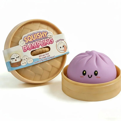 Squishy stressbal dumpling vrolijk gezicht
