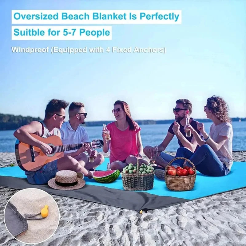 Strandmat extra groot waterdicht zandvrij