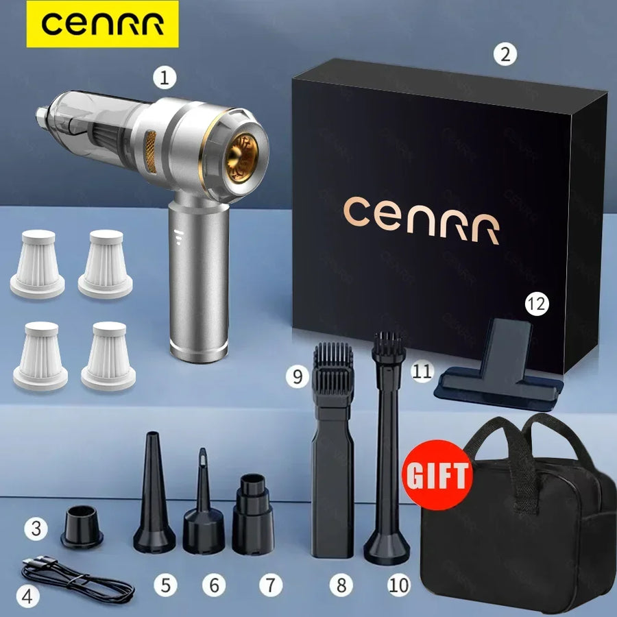 Compact Cordless Handheld Vacuum Cleaner for Car and Home