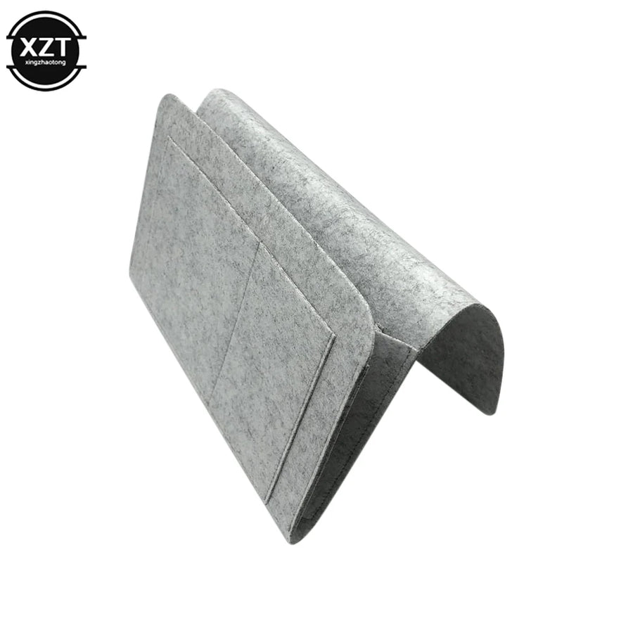 Felt Bedside Organizer for Phone and Magazine