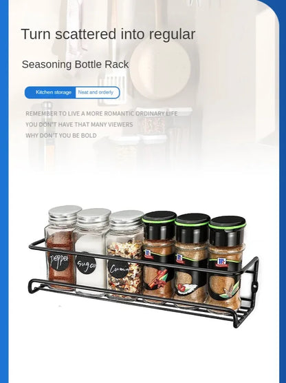 Set van 2 ijzeren draadkruidenrekken voor wandmontage