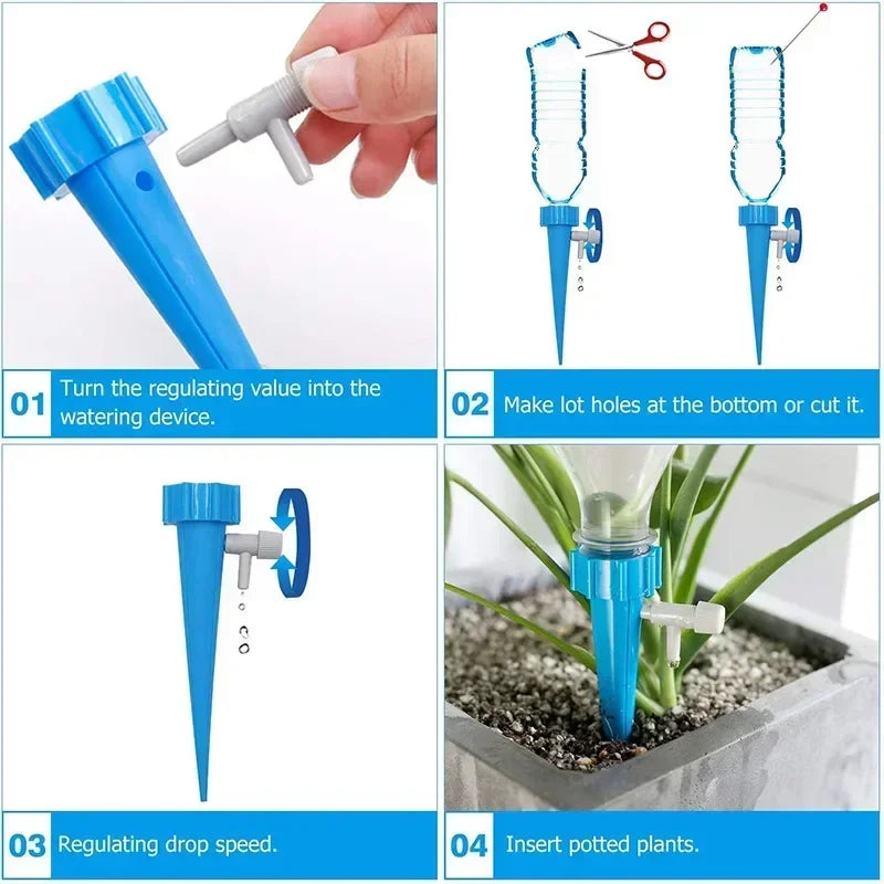 Druppel irrigatiesysteem zelfbewatering instelbaar