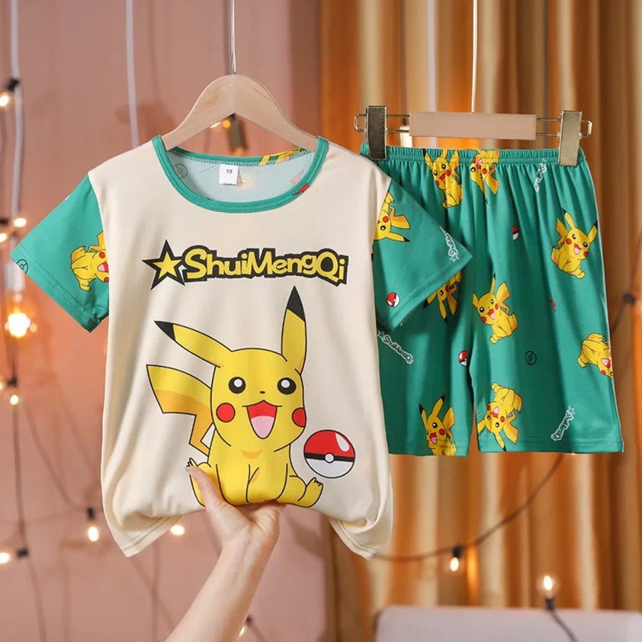 Kinder pyjama set korte mouw Pikachu polyester
