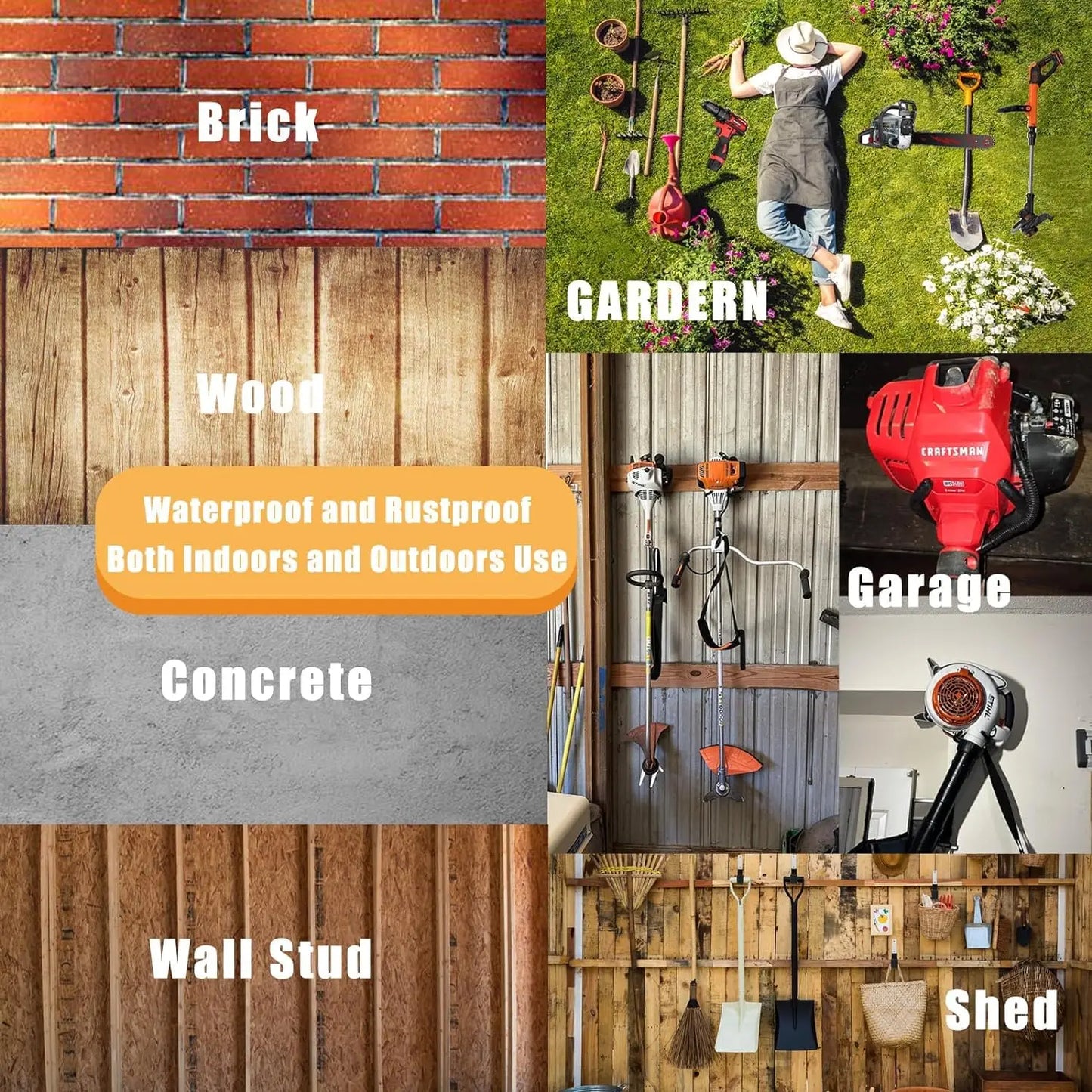 Gereedschapswandhaak van ijzer