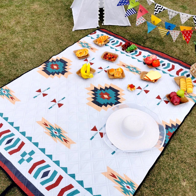 Picknickmat 200x200 cm vochtbestendig machinewasbaar