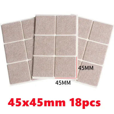 Viltpads voor meubelvoeten: zelfklevende bescherming tegen krassen en geluid