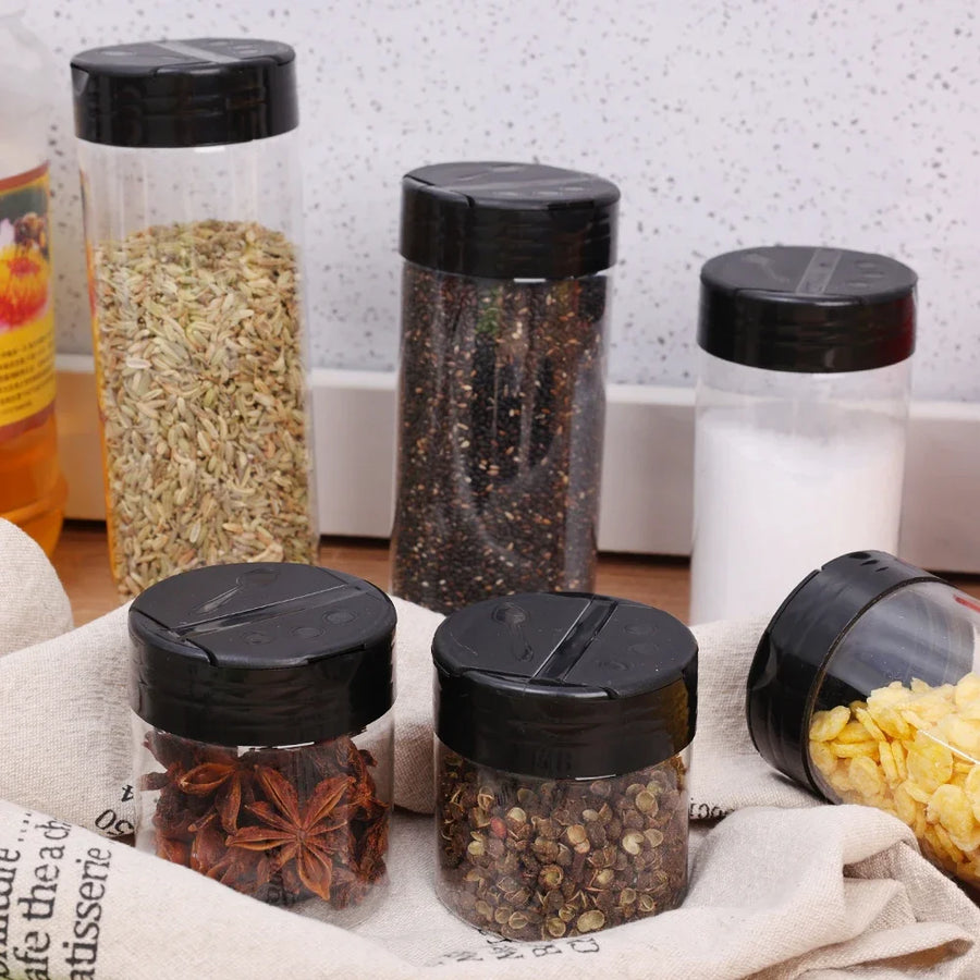 Kruidenpotjes kunststof shaker deksel 100-300 ml