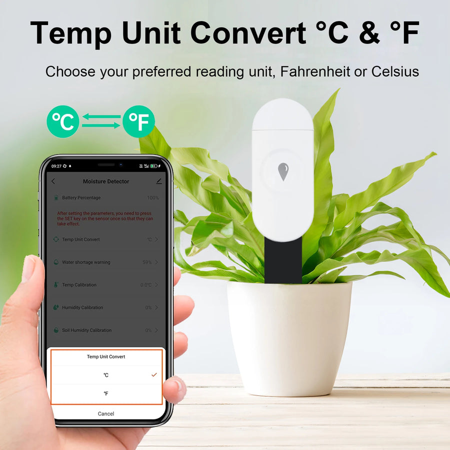 Tuya Zigbee Soil Moisture, Temperature, and Humidity Sensor