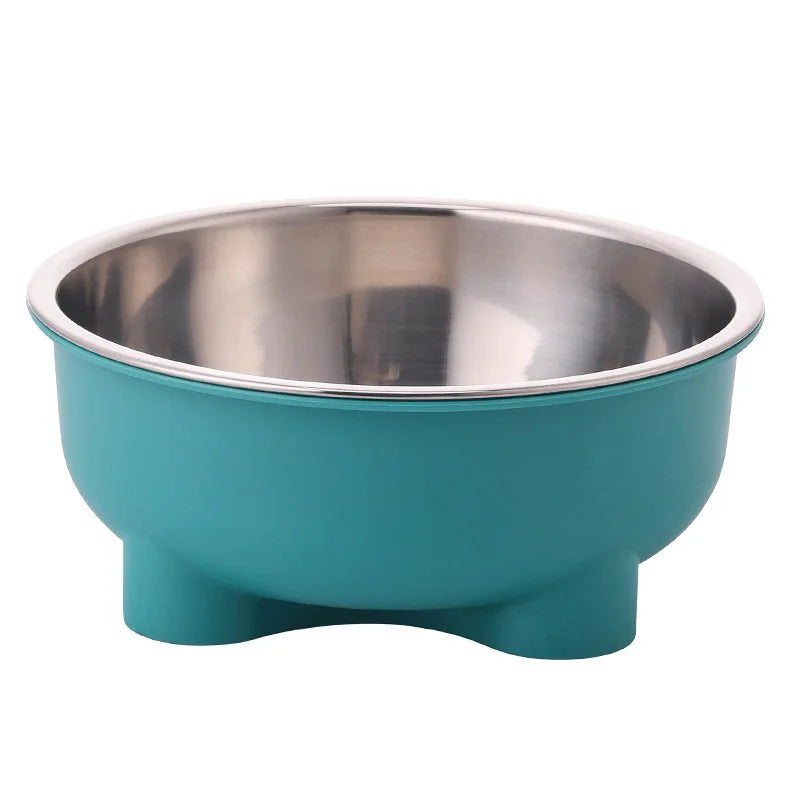 Voerbak 600 ml roestvrij staal antislip
