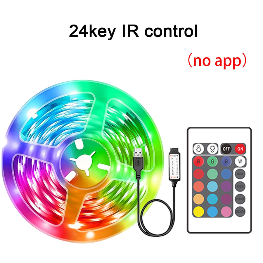 RGB LED strip 5 meter app bediening flexibel