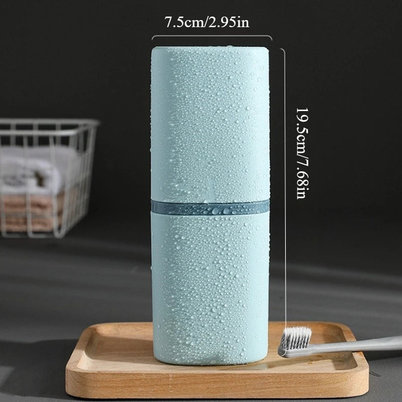 Tandenborstelhouder met spoelbeker plastic