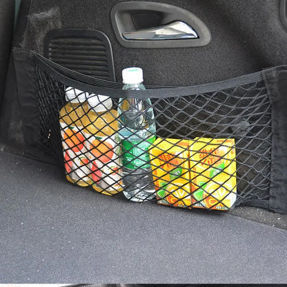 Auto kofferbak opbergnet dubbellaags elastisch