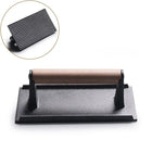 Rectangular Cast Iron Meat Press for Burgers and Steaks