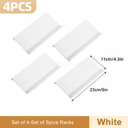 Uitschuifbare kruidenlade met 4 lagen voor potjes en specerijen