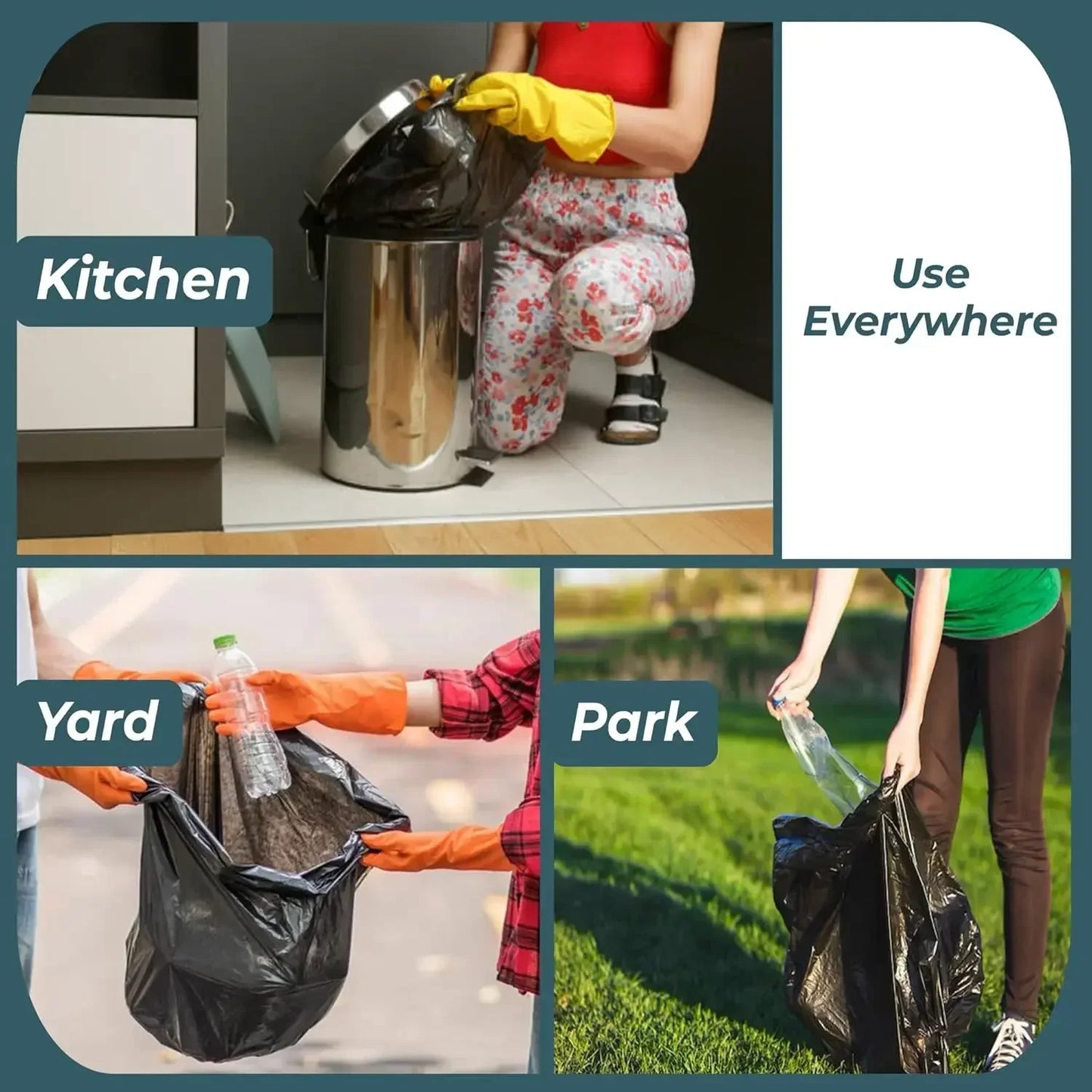 Huismerk Vuilniszakken Extra Groot Zwart voor Zwaar Gebruik