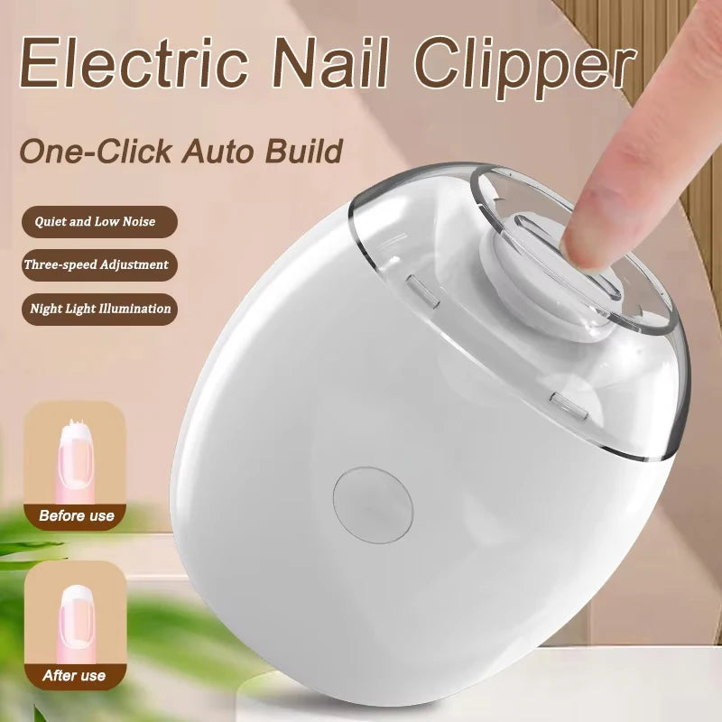 Elektrische nagelknipper en vijl met LED