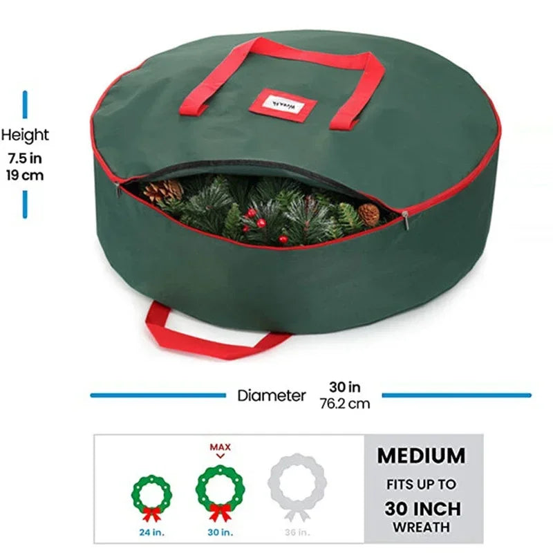Opbergtas kerstboom decoratie rood 210D Oxford