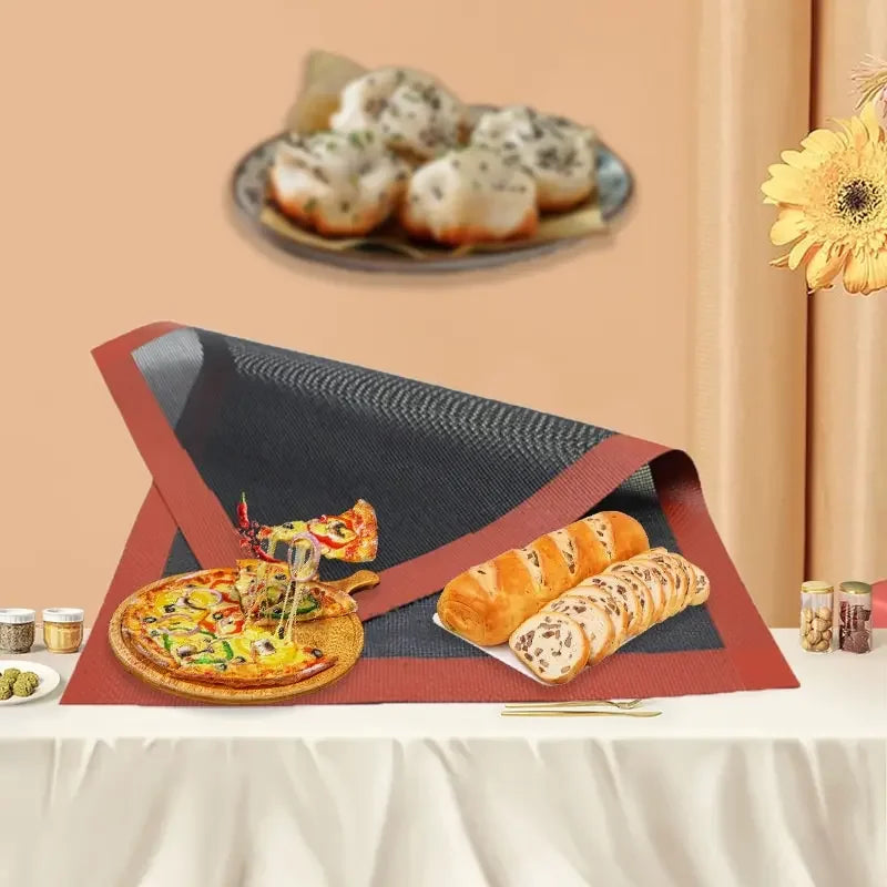 Private Label Silicone Baking and Grilling Mat 30x40 cm - Reusable for Oven and Microwave