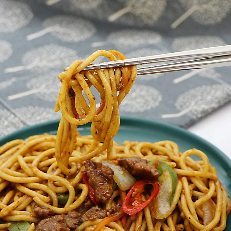 Roestvrijstalen Eetstokjes Set 23 Cm Antislip Voor Sushi Voor Thuisgebruik Huismerken.nl Duurzaam Stijlvol