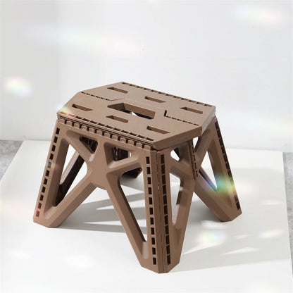Opvouwbaar krukje plastic 28.5x20x24 cm