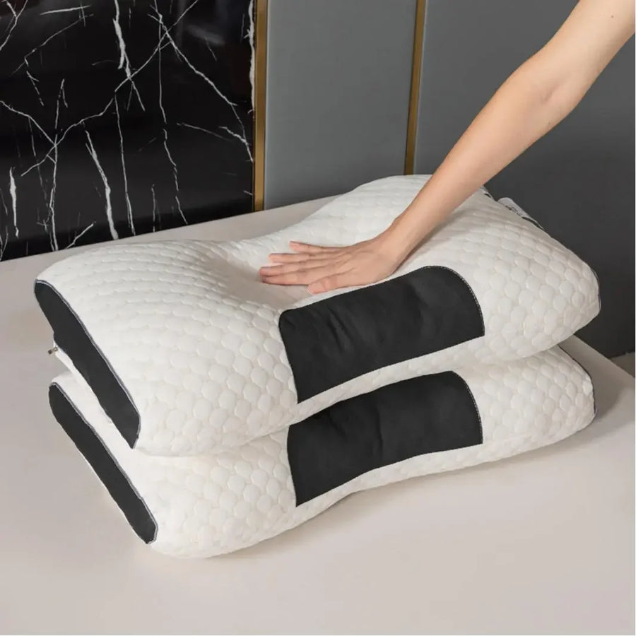 Nekkussen rond memory foam katoen 48x74 cm