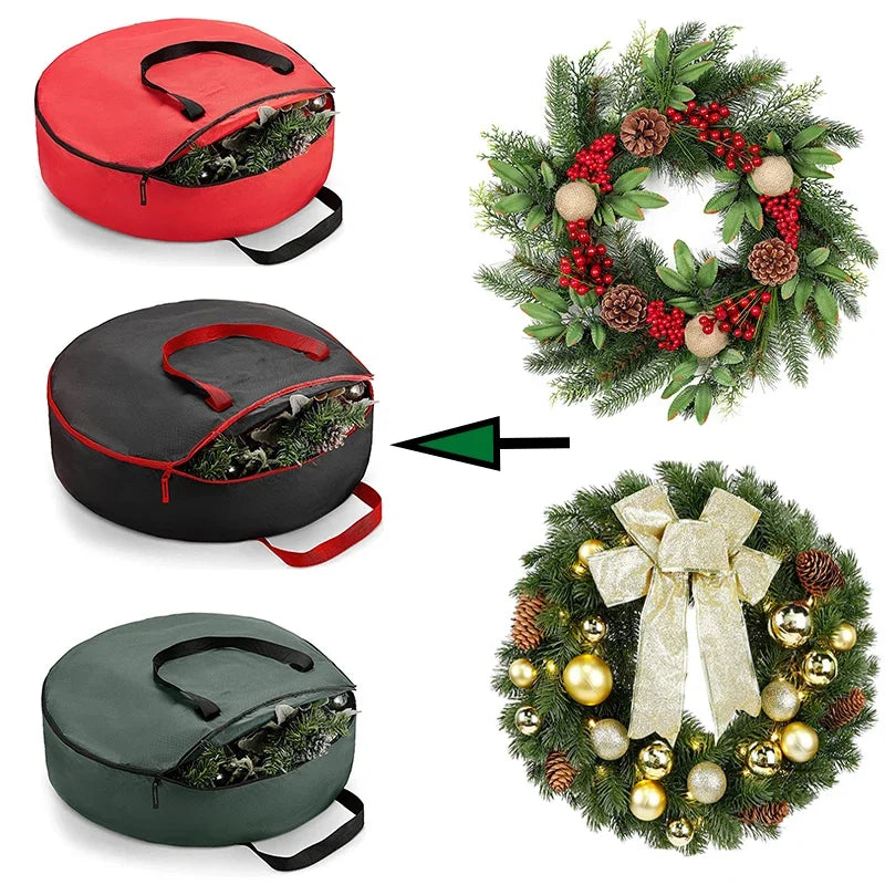 Opbergtas kerstboom decoratie rood 210D Oxford