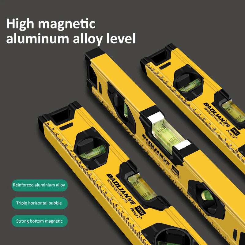 Waterpas aluminium magnetisch 3-in-1 45° 90° 180°