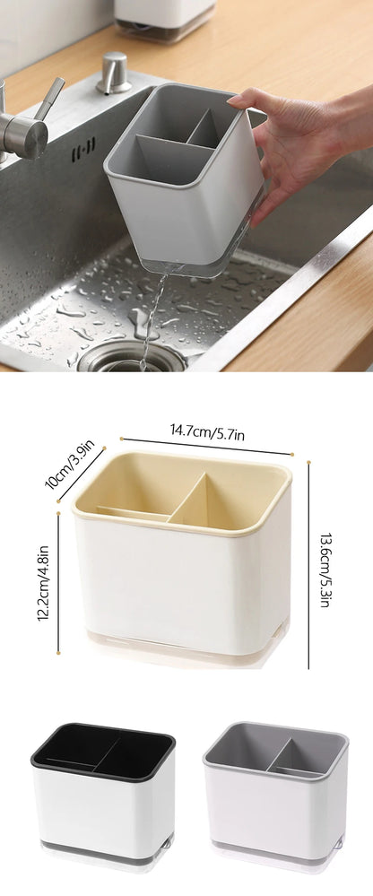 Bestek organizer met afdruiprek - Dubbellaags en afneembaar