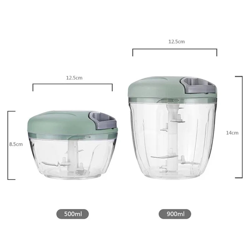 Knoflookpers en hakker 500ml 900ml