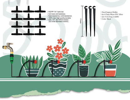 Verstelbaar Druppel Irrigatiesysteem voor Tuinplanten