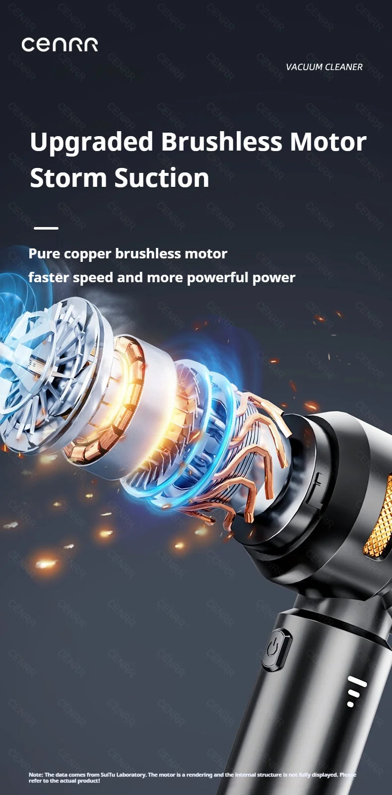 Compact Cordless Handheld Vacuum Cleaner for Car and Home