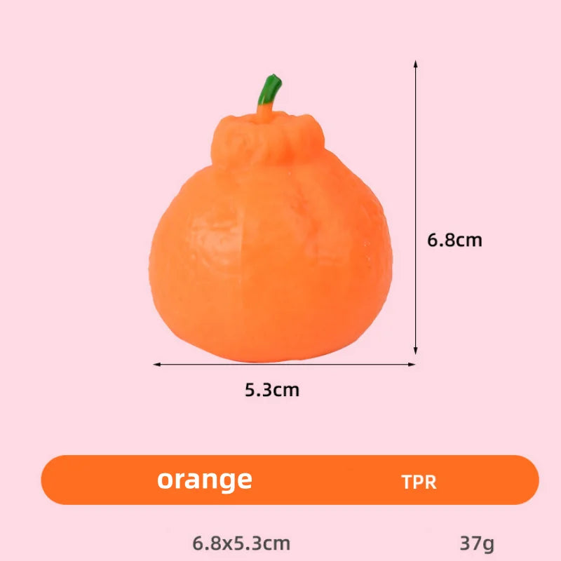 Squishy fidget toy fruitvorm