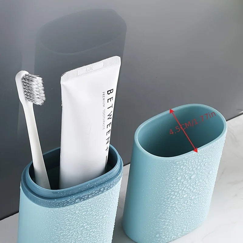 Tandenborstelhouder met spoelbeker plastic