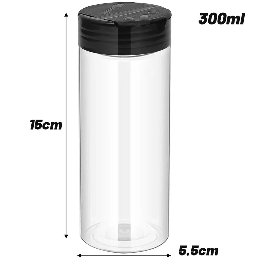 Kruidenpotjes kunststof shaker deksel 100-300 ml