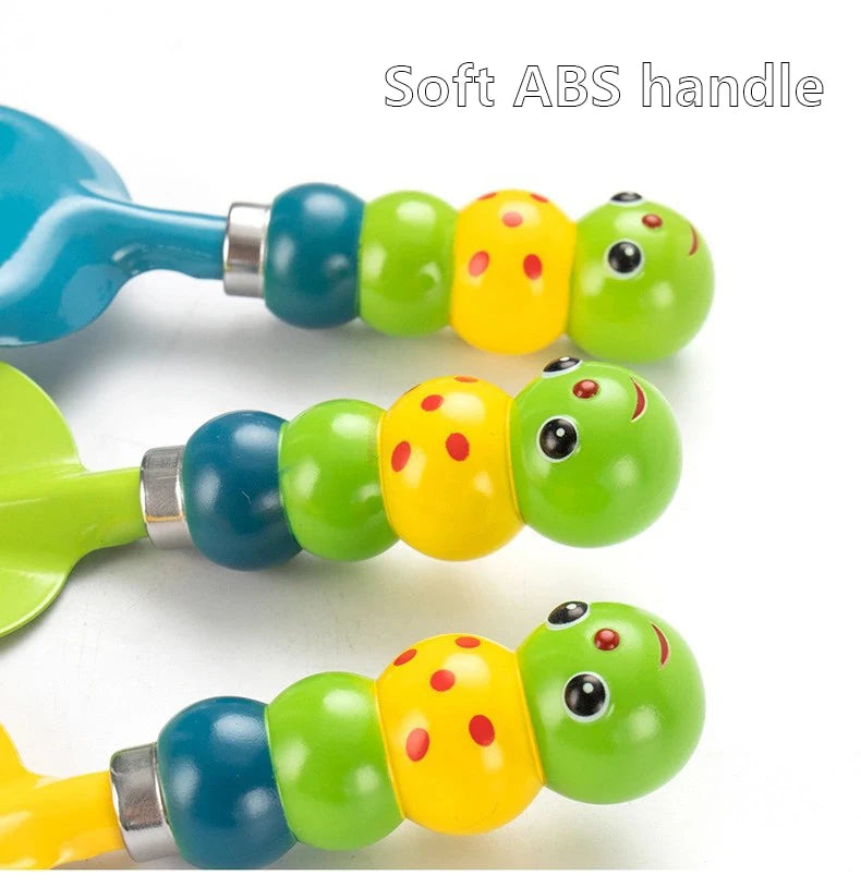 Kindertuingereedschap set rubber schep hark gieter
