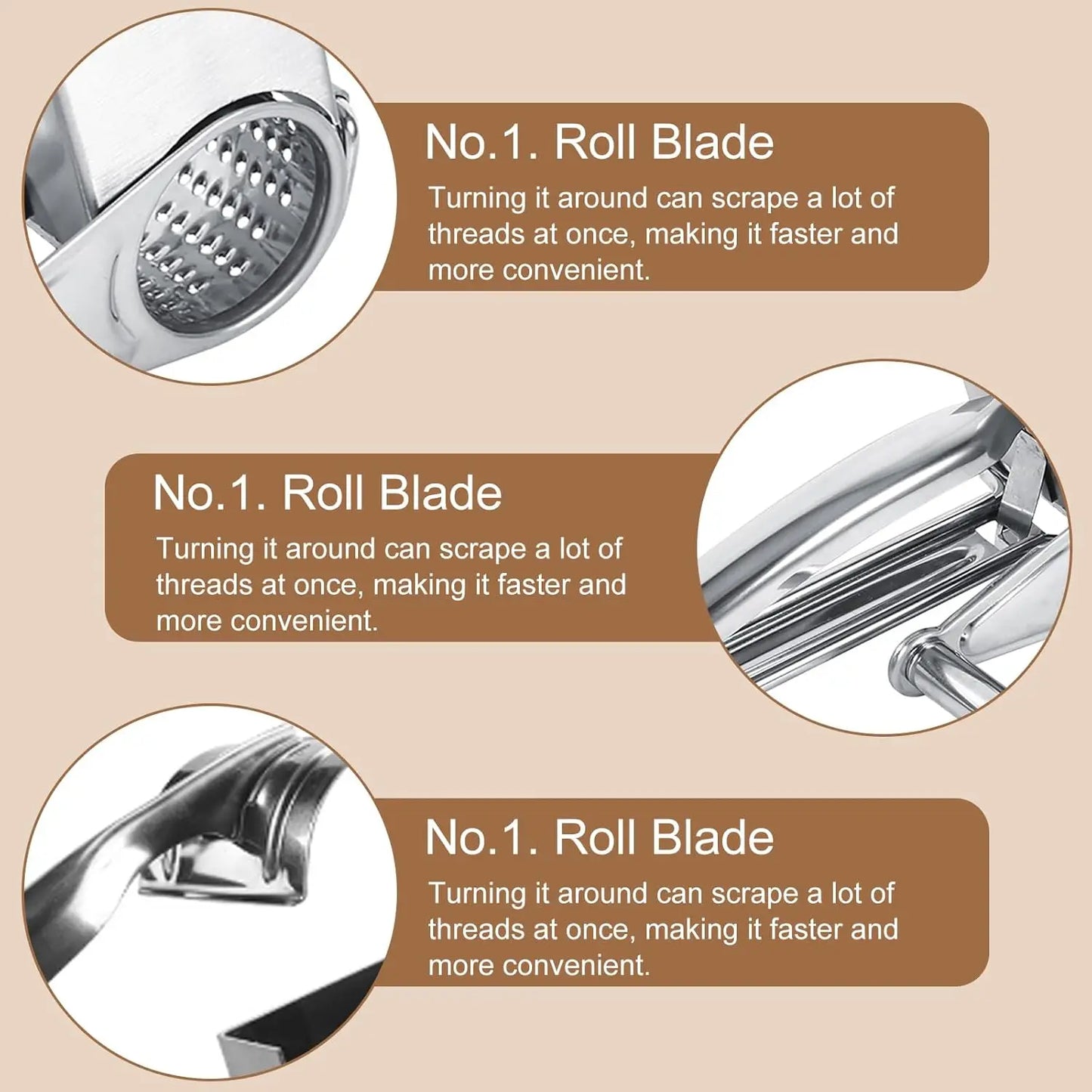 Kaasrasp van roestvrij staal met opvangbak, draaibaar