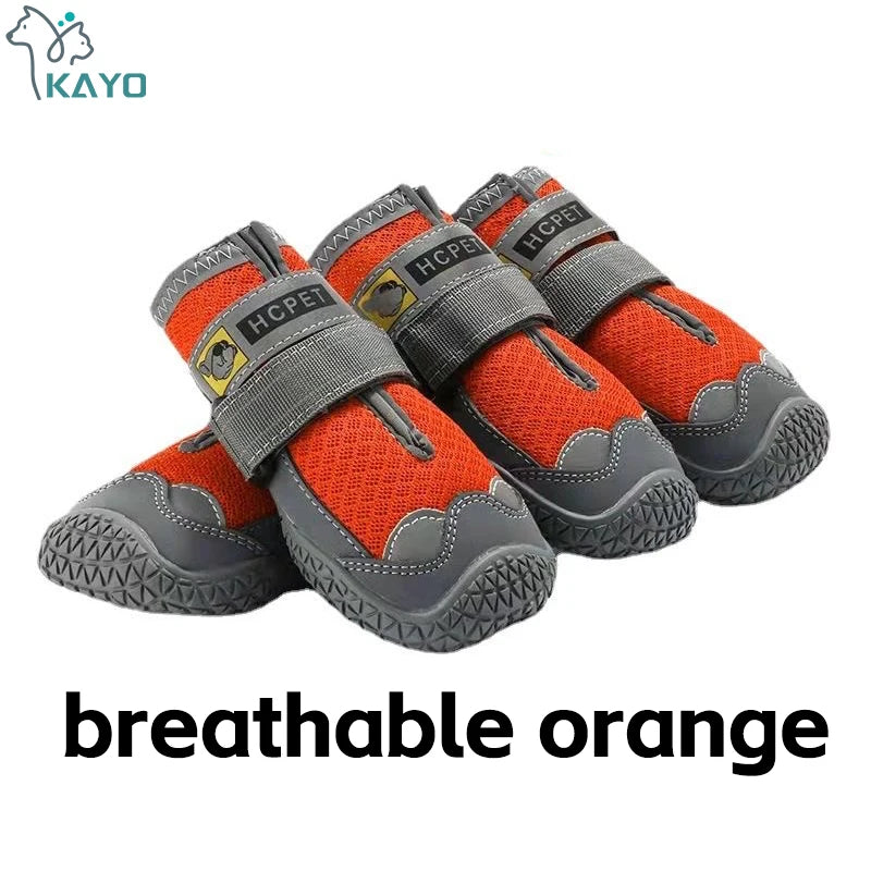 Hondenschoenen 4 stuks reflecterend anti-slip zwart