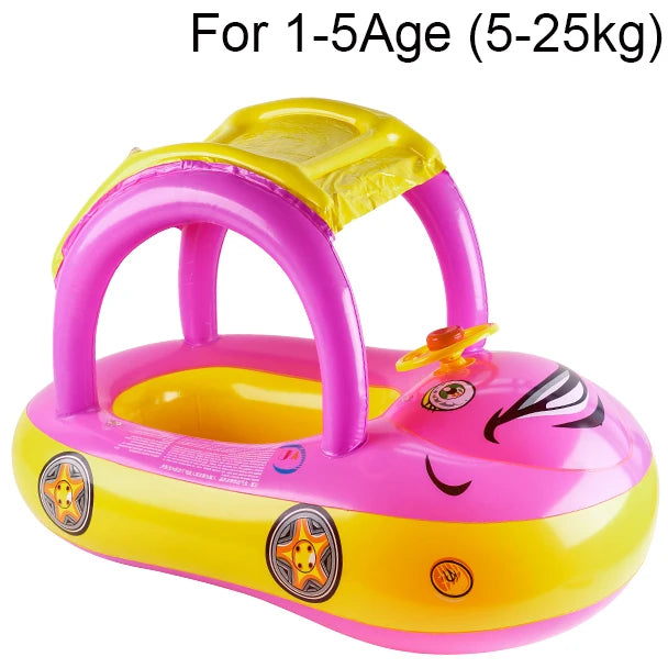 Toddler Pool Float Car Shape – Buoyancy Aid for Children 3-6 Years