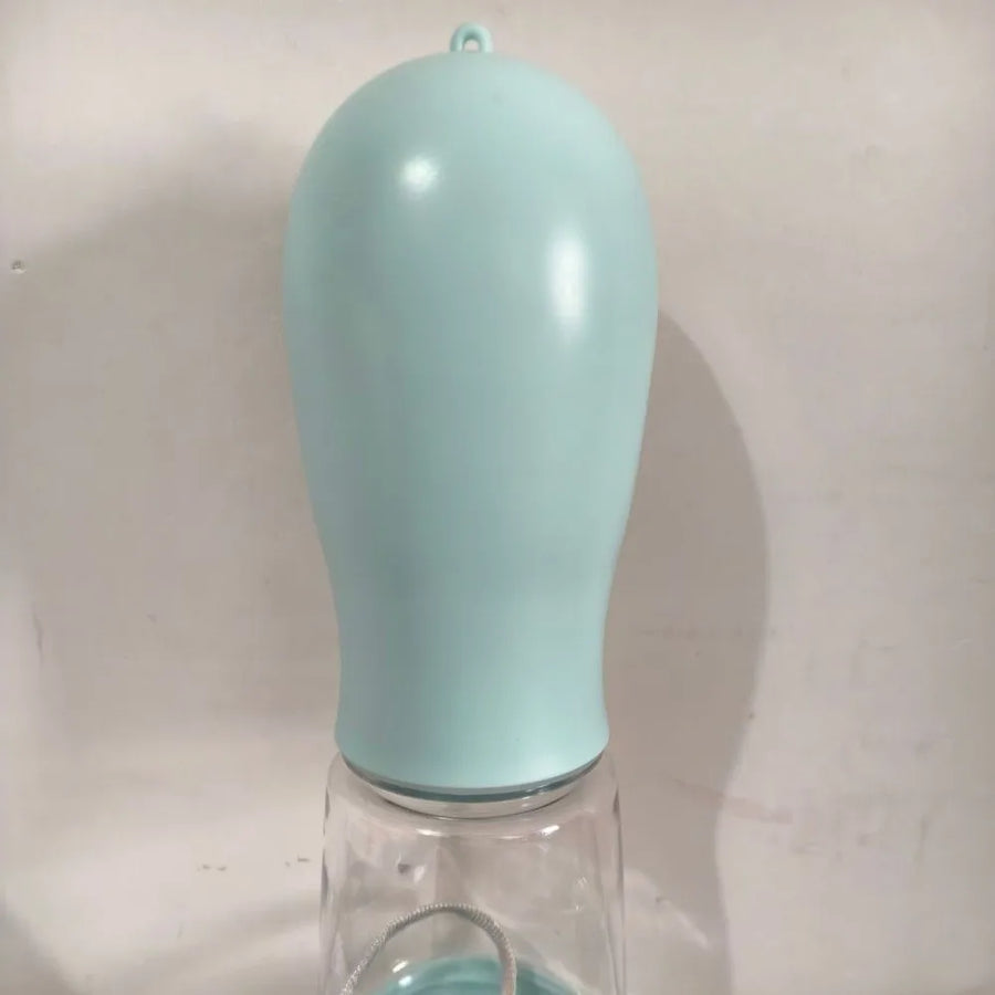Hondenwaterfles 400ml met voerbakje en poepzakjeshouder