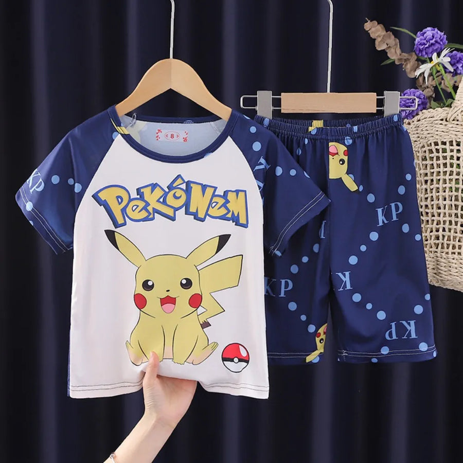 Kinder pyjama set korte mouw Pikachu polyester
